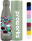 PROWORKS Bouteille d'eau Isotherme, sans BPA, Gourde INOX Reutilisable pour Maintien Chaud de 12 Heures & du Froid Jusqu’à 24 Heures, Sport, Gym, Voyage 500ml - Gris Gravité - Graffiti