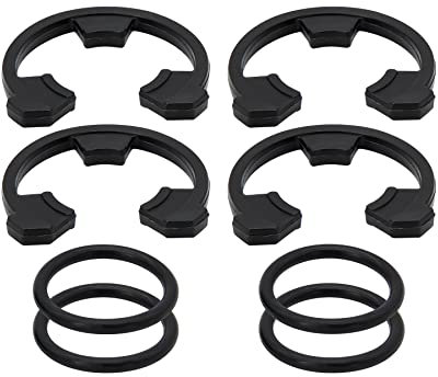 RURBRIN (4+4PCS) Water Softener Clip and O-Ring Kit 7116713 and 7170288 Replace Parts for GE Kenmore Eco Pure Eco Water Softener