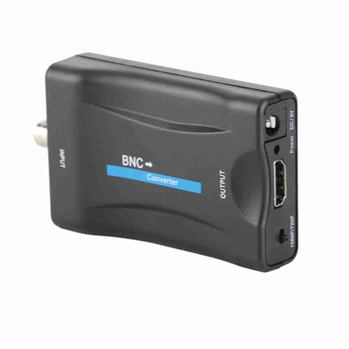 Hosie BNC-zu-HDMI-Adapter, 1080P/720P-Langlebiger Videoadapter mit Geringem Stromverbrauch, Stabile DCDI-Verarbeitung von USB 5V DC für Spielautomaten