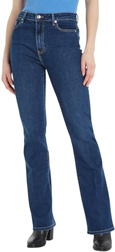 Tommy Hilfiger Damen Jeans Bootcut, Blau (Kai), 30W / 30L