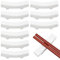 PLIGREAT 10 Pièces Repose-Baguettes en Porcelaine Blanche Porte-Baguettes en Céramique Chinoise Support de Baguettes pour Restaurant Chinoise Japonais Cuillère Fourchette Support Décoration de Table