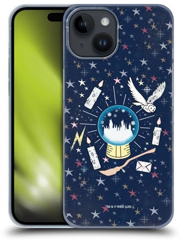 Head Case Designs Offizielle Harry Potter Hogwarts Deathly Hallows XXXII Harte Rueckseiten Handyhülle Hülle Huelle kompatibel mit Apple iPhone 15