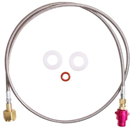 SOFORFREEM Adattatore Co2 attacco rapido per bevande 1,5 m per CO2 più grande, compatibile con gorgogliatore DUO/TERRA/ART, CGA320