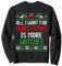 Alles was ich will ist lustige Uhren zum Sammeln hässlicher Weihnachten Sweatshirt
