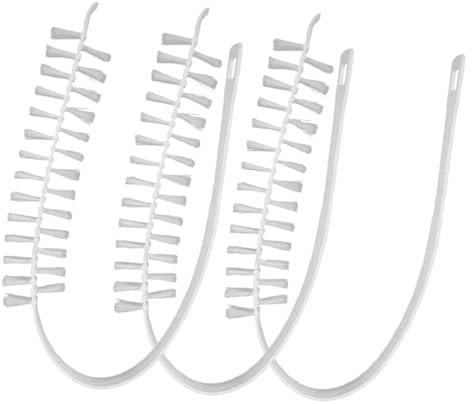 Mikikit 3 STK Reinigungsbürste Für Waschmaschine Waschtrocknerbürste Waschmaschinenbürste Waschmaschinenversorgung Kleine Kühlschrank-reinigungsbürste Waschbecken Staubsauger Weiß Pp