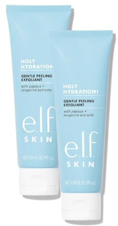 e.l.f. Gentle Peeling Exfoliant, Cleanser, Effective, Easy to Apply, Peels Away Dead Skin, Removes Dirt, Ideal for All Skin Types 90 ml (Pack of 2)
