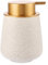 Oungy Seifenspender Keramik 400ml Spülmittelspender Küche Seifenspender Beige mit Großer Pumpenkopf,Nachfüllbar Matt Spülmittelspender für Küche Badezimmer