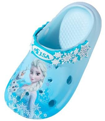 Kinder Clogs ELSA| Hausschuhe Mädchen Gartenschuhe Atmungsaktiv Pantoletten|Sandalen Badeschuhe (Blau, EU Schuhgrößensystem, Kleinkind, Damen, Numerisch (von/bis), M, 29, 30)
