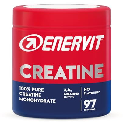 Enervit Creatina Monoidrato Pura da 330g - Integratore Senza Aromi per Migliorare le Performance
