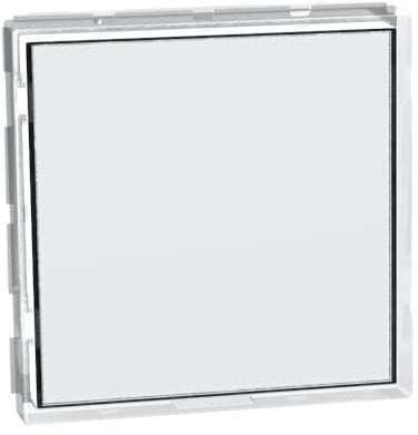 BTICINO MatixGO 2 moduli Bianco SJ4040F Pulsante targa portanome 1P NO 3A 250 Va.c.m Illuminato