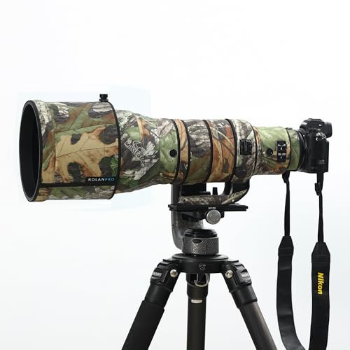 Rolanpro Copertura Impermeabile per Obiettivo compatibile con Nikon Z 400mm F2.8 TC VR S Copertura Impermeabile per Obiettivo Custodia Protettiva Abbigliamento-#17 Giungla A