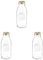Bormioli Rocco Quattro Stagioni - Botella Vidrio 1 l, Color Transparente (Paquete de 3)