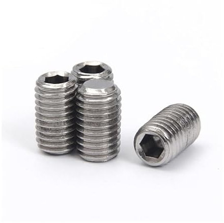 RKODRSMG 100 Stück M1.6 DIN913 Edelstahl A2 Innensechskant-Gewindestifte M1.6 Madenschraube Cup Point SUS 304(M1.6x8 (100Pcs))