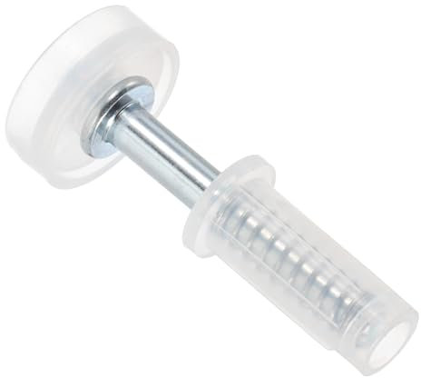 PATIKIL Bifold Door Hardware, 0.9 Inch Bi-Fold Door Top Guide Wheel Roller Bifold Closet Door Hardware Repair Part Kit for Folding Closet Sliding Door, White