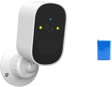 Videocamera Sorveglianza, Telecamera Batteria esterna solare integrata Telecamera IP wireless PIR Rilevazione umana Telecamera di sicurezza for videosorveglianza 1080P per uso esterno e domestico(Cam)