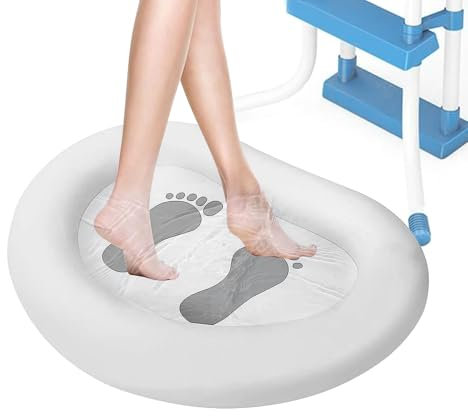 Bac Pediluve Piscine - Bain De Pieds Gonflable Pour Échelle De Piscine Hors Sol - Pediluve Gonflable Pour Bains À Remous Et Piscines De Spa