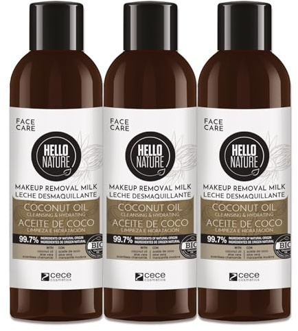 P-Beauty Naturkosmetik 3x Gesichts Reinigungsmilch - Sanfter Make-up Entferner mit Bio Kokosöl, vegan - Augenfreundlicher Reiniger - Cleansing Milk sensible Haut - Gesichtsreinigung & Gesichtspflege