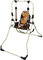 2in1 Skyline Kinderschaukel Babyschaukel Babywippe Zimmerschaukel Gartenschaukel Indoor Outdoor Baby Schaukel Hochstuhl in einem Sicherheitsgurt mit Bügel zusammenklappbar Drinnen Draußen (Giraffe)
