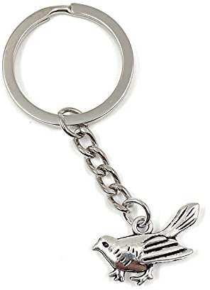 Onwomania - Taube Vogel Spatz Schlüsselanhänger - Metall Glücksbringer ideal als Geschenk z.B. für den besten Freund, die beste Freundin, Mama - Für Männer, Frauen & Kinder
