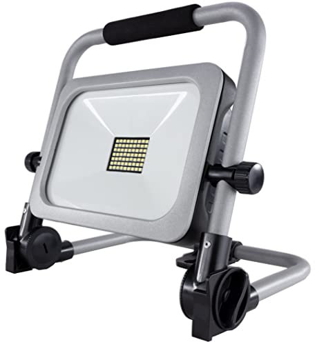 REV BRIGHT, LED Arbeitsleuchte mit Akku, 30W, 3000lm, IP54, silber-schwarz