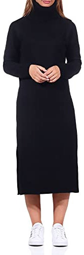 ONLY Damen Rollkragen-Strickkleid ONLBrandie 15214595 Black S