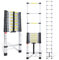 Cecaylie Scala telescopica in alluminio, allungabile, antiscivolo, multifunzionale, portatile, portata massima 150 kg, 4,4 m