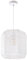 Paco Home Pendelleuchte Esstisch Papier Boho Hängelampe Esszimmer Lampe E27 Hängeleuchte Rattan, Farbe:Weiß (Ø24cm), Leuchtenart/Farbe:Pendelleuchte - Weiß