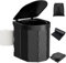 Toilettes portables de camping, toilettes pliantes pour adultes avec couvercle et porte-papier hygiénique rétractable, toilettes portables étanches avec sac de transport et sacs jetables pour le