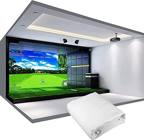 Simulatore di golf per la casa, 4 dimensioni, simulatore di golf per interni per uso domestico e commerciale, include schermo ad impatto HD, adatto per l'uso con tutti i monitor di lancio del golf per