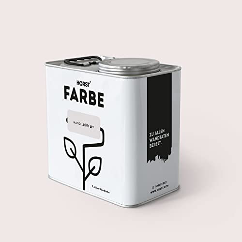 HORST Wandfarbe Mandelblüte 5L - Hochwertige Innen-Farbe - Hohe Deckkraft & Schnelltrocknend - Geruchsneutral - Spritz- & Tropffrei - 100% Natürlich - Rosa
