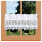 Scheibengardine Petrissa Vogtländische Spitze | Landhaus-Scheibenhänger mit Bohrarbeit in weiß | Kurzgardine im modernen Shabby Chic | zeitloses Panneaux aus Baumwoll-Linon Höhe x Breite 30 x 66 cm