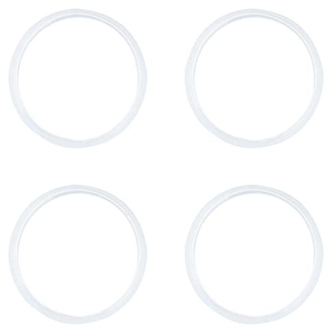 4 Stück 32mm O-Ring Dichtungsring Ersatzdichtungen für Waschbecken Universal Verschlussdichtung für Push Up Ablaufgarnitur Gummidichtung für Waschbecken für Ventilstopfen und Sieb (Weiß)