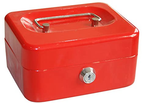 Caja de caudales Micel CFC09 M13392 15,2 x 11,8 x 8 cm Rojo Acero