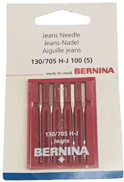 HONEYSEW Packung mit 5 Stück für Bernina Nähnadeln 130/705 H-J Ass 90-110 0025127106 (Bernina Jeans 90-110)
