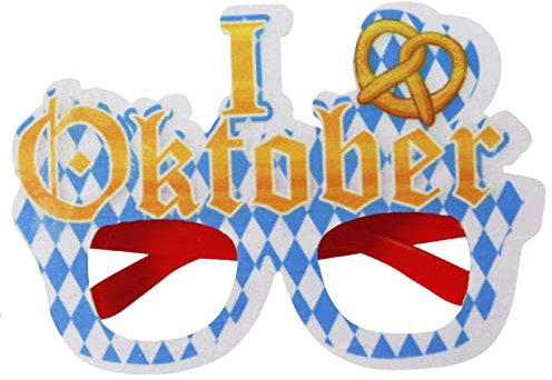 Rianpesn Oktoberfest Photo Booth Prop Brillen | Lustige Oktoberfest- -Brillen | Deutsche Bierfest-, Fotoautomaten-Brille, Oktoberfest-Brille