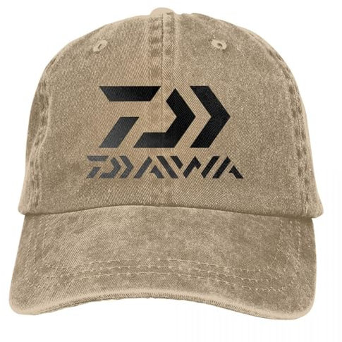 TONFON Baseballkappe Hiphop Sonnenhut Daiwa Herren Gewaschene Baseballkappe Kappe mit Rückenverschluss Papas Hut japanische Angelausrüstung Golfhüte Snapback Geburtstagsgeschenke