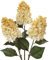 Briful 3 fiori artificiali autunnali di ortensia in seta, altezza 69,8 cm, fiori artificiali bianchi antichi in seta, stelo lungo per composizioni floreali e decorazioni autunnali