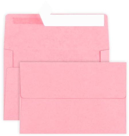 Briefumschläge, A4, selbstklebend, für Einladungen, Babypartys, Geburtstagspartys, Hochzeiten, Postkarten, Postkarten, Grußkarten, 50 Stück