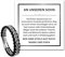 2024 Ausbildung bestanden Geschenk Armband An meinen unseren Sohn Geschenk zur bestandenen Ausbildung mit personalisierter Glückwunschkarte für Jungen, Jugendliche, Enkel zum Abi (23cm, Schwarz)