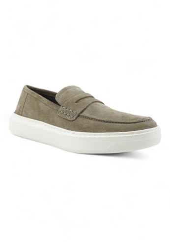 Geox U Deiven Mokassin aus Wildleder (Marineblau, Schuhgrößensystem EU, Erwachsene, Größe, Medium, 42) (Salbei, Schuhgrößensystem EU, Erwachsene, Größe M, 40), Salbeigrün, 40 EU