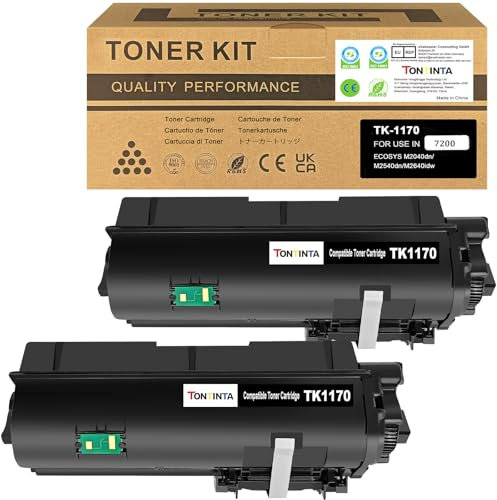 TK-1170 TK1170 TK-1170K 1T02S50NL0 Kompatible Tonerpatronen Toner Kit 7200 Seiten 2 Schwarz für Kyocera ECOSYS M2040 M2040dn M2540 M2540dn M2540dw M2640 M2640idw Drucker