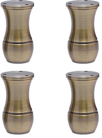 YJRZYQKXKL Furniture Legs Adjustable, 4pcs Tapered furniture feet Green Bronze Table Legs Height: 8-15cm Sofa Legs Aluminum Alloy | Anodized Surface | Cupboard Feet Kitchen Foot-8cm/3.1