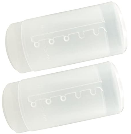 COSMEVIVI Makeup Brush Holder Cosmetic Brush Container Lid for Desktop 2pcs Set Suitable for Vanity and Bathroom Use