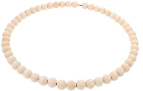 Milisten 2st Girlande Aus Holzperlen Holzrahmen Zum Basteln Blumenkranz Aus Holzperlen Hölzerner Türring Hölzerner Kranz Bambuskreis Kranzring Aus Holz Blumenreifen Holz Kranz Khaki Eisen