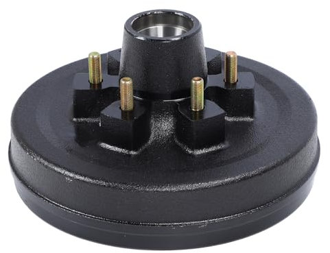 Anhängerbremstrommel aus Metall, 6000 Pfund, 6 auf 5,5 Zoll, 12 Zoll Bremsnabe für Anhängerachsen von 5200 Bis 6000 Pfund (Einzelne Bremstrommel)