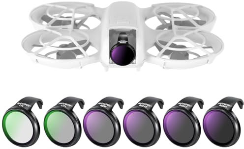 NEEWER ND Filter Set kompatibel mit DJI NEO, 7er Pack, ND8+ND16+ND32+ND64+ND128+UV+CPL Graufilter Zirkular Polfilter Drone Zubehör, schlankes mehrfach beschichtetes optisches HD Glas, FL-N25