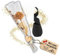 sagl.tirol Handgefertigte Zirbenholz-Rose mit Gratis-Vase, Tiroler Alpen, Dekorative Holzblume