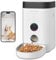 DOGNESS Automatic Cat Feeder with Camera, 5G WiFi Dog Feeder for 4L Dry Food, 1080P HD Video Pet Dispenser with Night Vision, APP Control Two-Way Audio Interacting USB+Battery Dual Power Supply