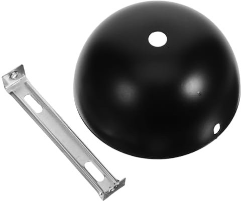 LIFKICH Halbrundes Deckenbaldachin Aus Kupfer Und Eisen Mit Schrauben Langlebige Licht-halterung Für Pendelleuchten Eleganter Schwarzer Lampenbaldachin Für Wohnzimmer Und Büro Einfache