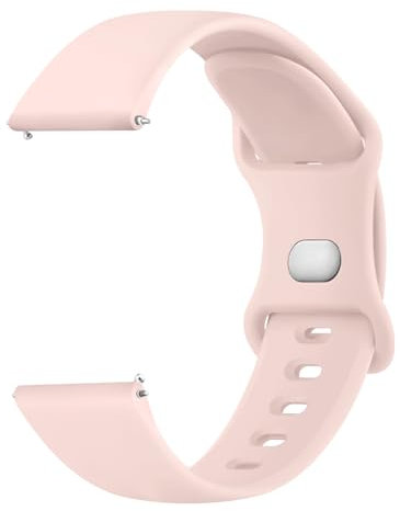 ZGCE Correa para Amazfit Bip 3/Bip 3 Pro/Bip Lite/Bip S/Bip S Lite/Bip U Pro, 20mm Correa de Silicona para Amazfit GTS/GTS 2 Mini, Rosa Arena